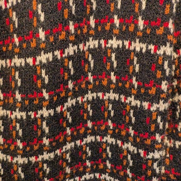 Simply Couture Retro Plaid Tweed Fringe Long Sweater Coat | Size Small - Picture 9 of 15